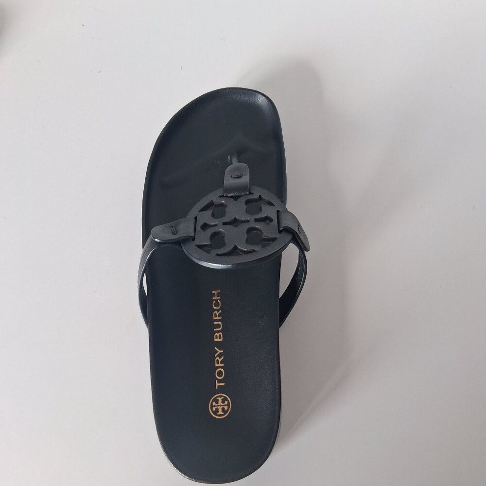 Tory Burch Miller Cloud Calf Leather Sandals Size 8 - Picture 3 of 9